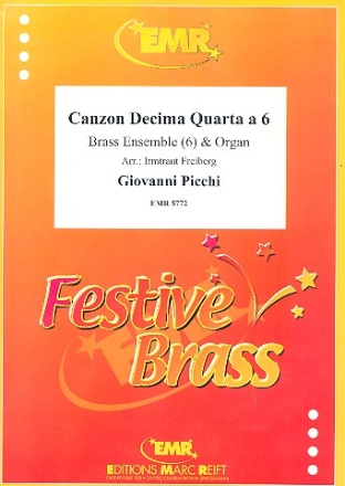 Canzon decima quarta a 6 fr 6 Blechblser und Orgel Partitur und Stimmen