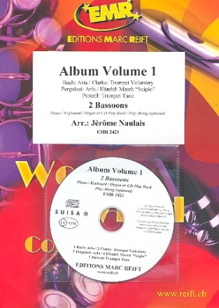 Duet Album vol.1 (+CD) for 2 bassoons (piano/keyboard/organ ad lib)