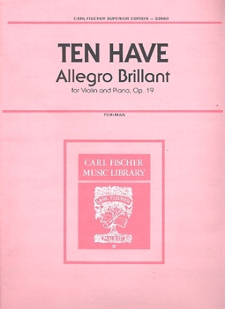 Allegro brillant op.19 fr Violine und Klavier