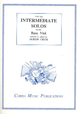Intermediate Solos  for bass viols (and Bc) score and part