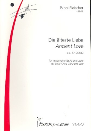 Die lteste Liebe op.67 fr Knabenchor und Laute Partitur (hebr)