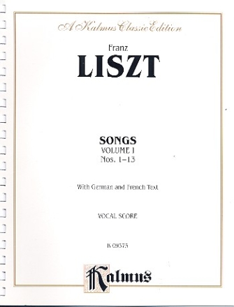 Songs vol.1 (nos.1-13) for voice and piano (dt/frz)