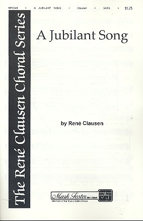 A Jubilant Song for mixed chorus a cappella score,  archive copy