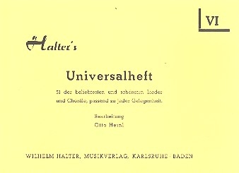Halters Universalheft fr Blserensemble Heft 6