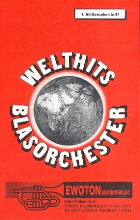 Welthits Band 1: fr Blasorchester Altsaxophon 1