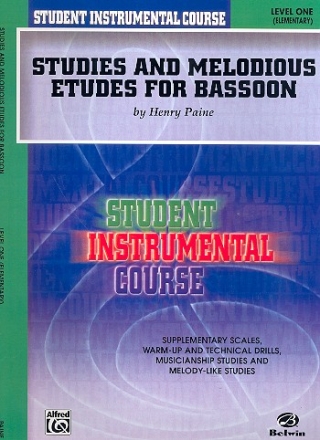 Studies and melodious Etudes Level 1 for bassoon