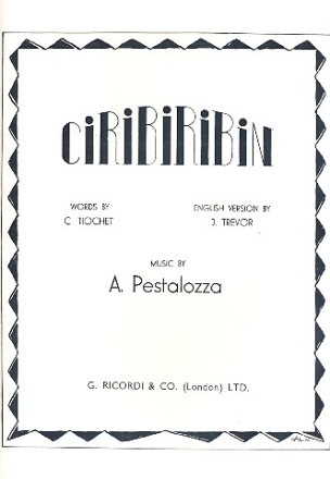 Ciribiribin fr Gesang und Klavier (en/it)