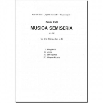 Musica semiseria op.92 fr 3 Klarinetten Stimmen