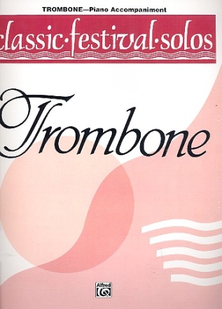 Classic festival Solos for trombone piano accompaniment