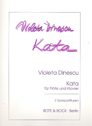 Kata fr Flte und Klavier 2 Spielpartituren