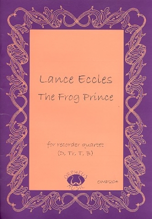 The Frog Prince for 4 recorders (SATB) score and parts