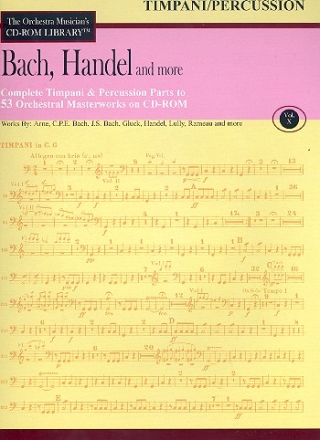 Bach, Hndel und more vol.10 - Timpaniand Percussion Parts CD-ROM