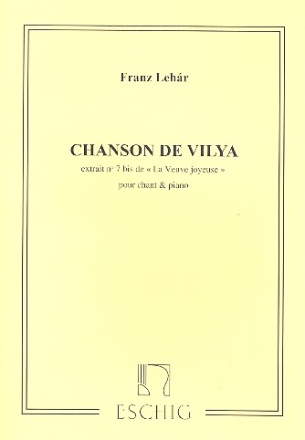 Chanson de Vilya (G-Dur) fr hohe Singstimme und Klavier (fr)