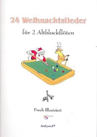 24 Weihnachtslieder (+CD) fr 2 Altblockflten Spielpartitur