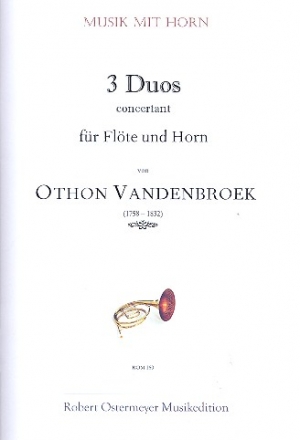 3 Duos concertant fr Flte und Horn Partitur und Stimmen