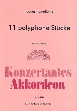 11 polyphone Stcke fr Akkordeon