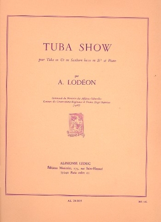 Tuba Show pour tuba (saxhorn basse) et piano