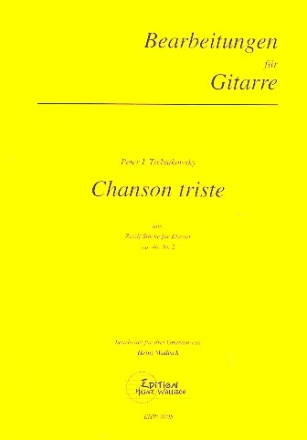 Chanson triste op.40,2 fr Klavier fr 3 Gitarren Spielpartitur