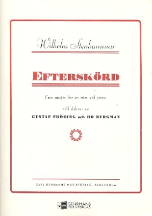 Efterskrd for voice and piano (schwed)