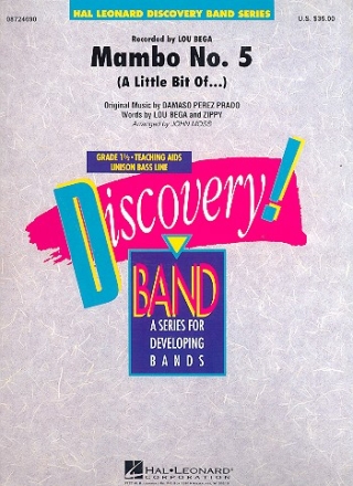 Mambo no.5 for concert band score and parts
