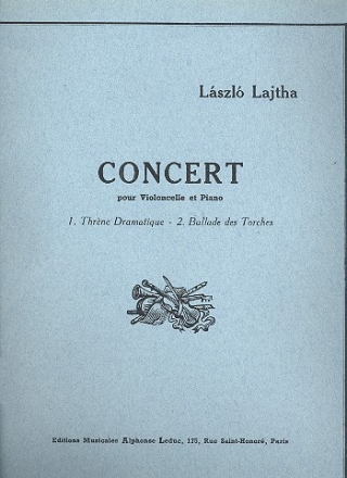 Concert op.31 pour violoncelle et piano
