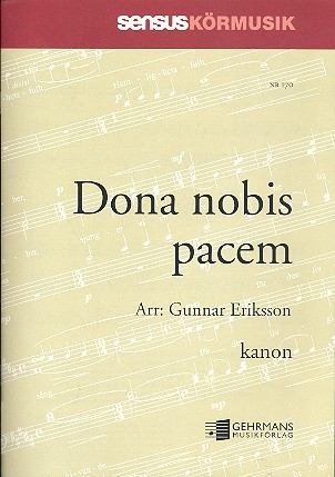 Dona nobis pacem for mixed chorus and piano score (en/schwed)