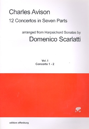12 Concertos in 7 Parts vol.1 (nos. 1-2) for 7 strings score