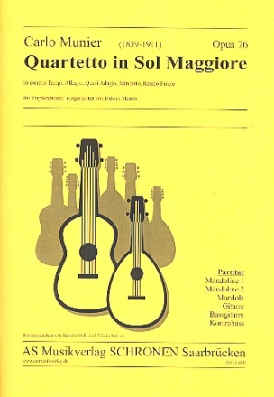 Quartetto in sol maggiore fr Zupforchester Partitur