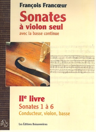 Sonates op.2 vol.1 (nos.1-6) pour violon et Bc (Bc sans ralisation) partition et parties