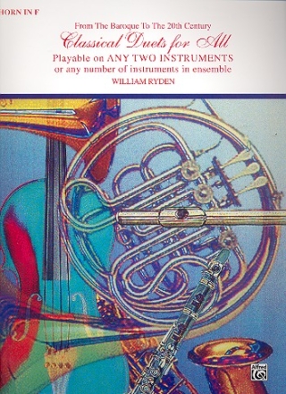 Classical Duets for all for 2 instruments (2-part ensemble) horn in F score