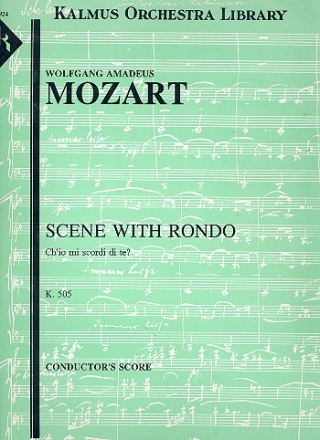 Ch'io mi scordi di te KV505 for soprano, piano obligato and orchestra score (it)