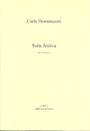 Suite festiva for 4 guitars score and parts