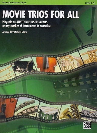 Movie Trios for all for 3 instruments piano/conductor/oboe