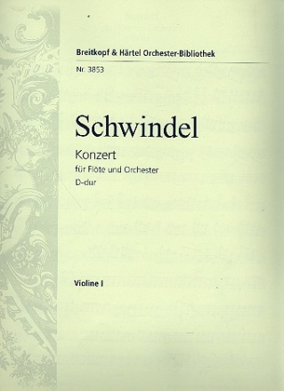 Konzert D-Dur fr Flte und Orchester Violine 1