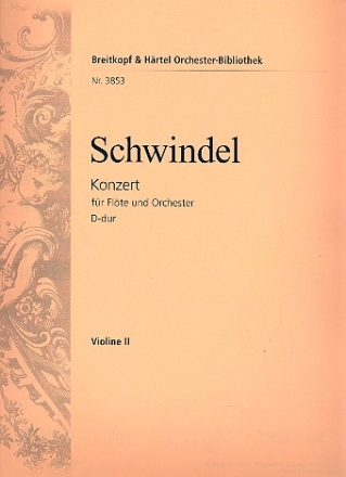 Konzert D-Dur fr Flte und Orchester Violine 2