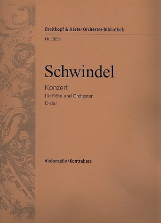 Konzert D-Dur fr Flte und Orchester Violoncello / Kontrabass