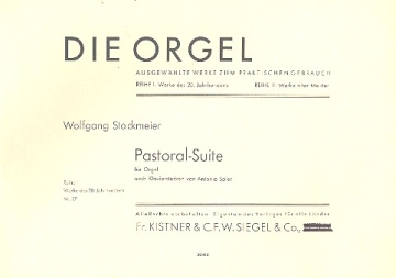 Pastoral-Suite nach Klavierstcken von Antonio Soler fr Orgel