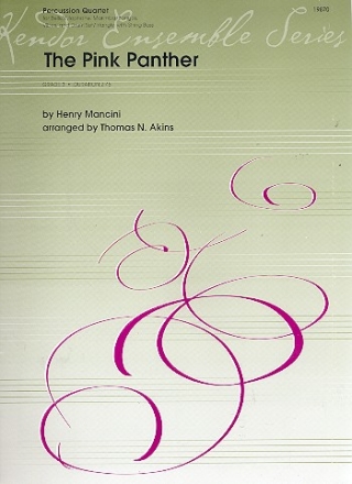 The Pink Panther for 4 percussionists and string bass score and parts