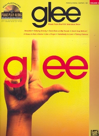 Glee (+CD): piano playalong vol.102 songbook piano/vocal/guitar