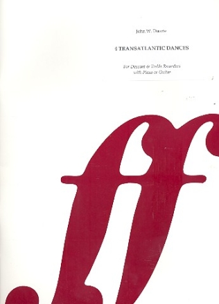 4 Transatlantic Dances op.40 for 2 recorders (SA) and guitar (piano) score and parts,  archive copy