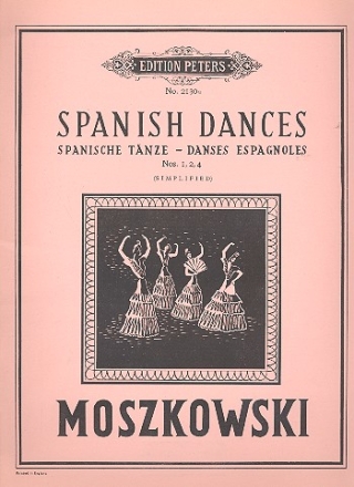 Spanische Tnze op.12,1-2 und op.12,4 fr Klavier (erleichtert)
