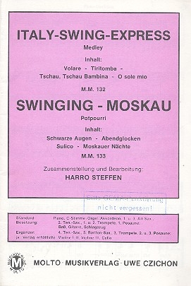 Italy-Swing-Express  und  Swinging-Moskau: fr Salonorchester Direktion und Stimmen