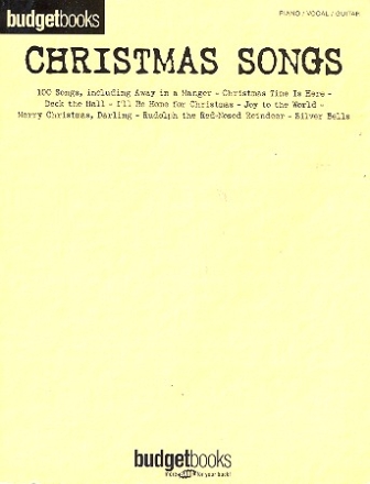 Budgetbooks Christmas Songs songbook piano/vocal/guitar