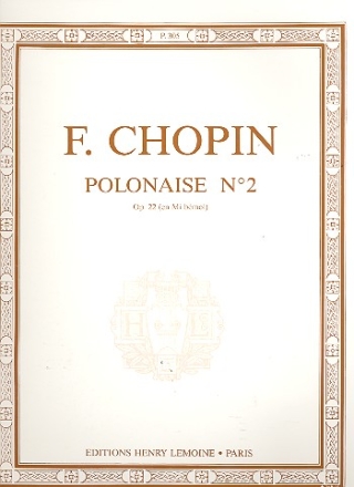 Polonaise en mi bmol op.22  pour piano