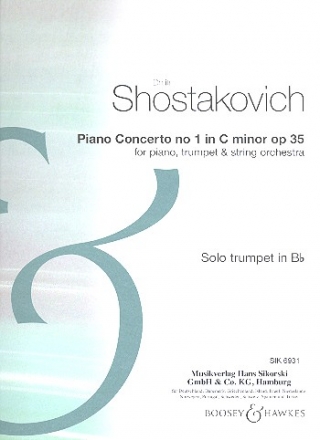 Konzert c-Moll Nr.1 op.35  fr Trompete, Klavier und Orchester Trompete solo
