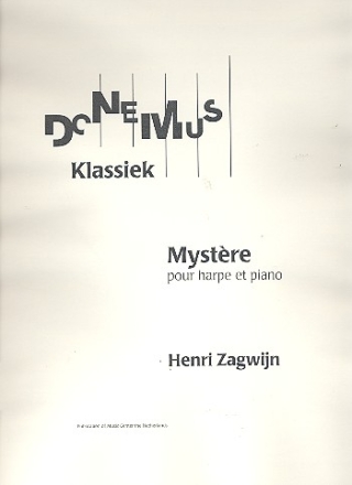 Mystere for harp and piano 2 scores
