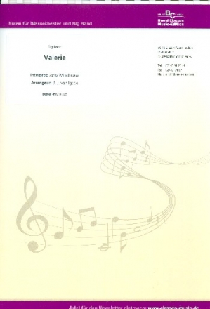 Valerie for Big Band score and parts