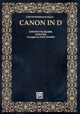 Canon in D for piano