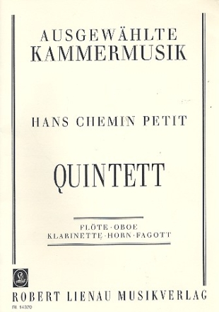 Quintett fr Flte, Oboe, Klarinette, Horn und Fagott Stimmen