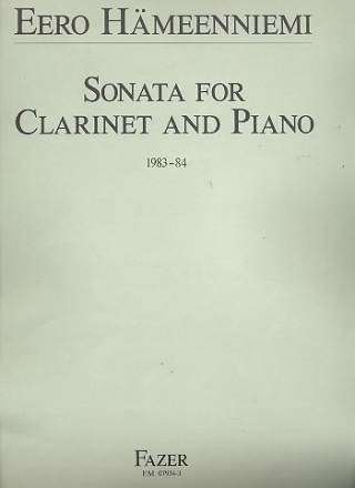 Sonata for clarinet and piano
